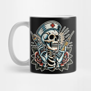 Skeleton Nurse - Textured Mug